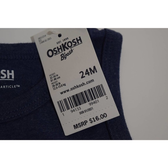 NWT OshKosh B'gosh Spaced Out Tank Size 24mo in Blue - Picture 4 of 5